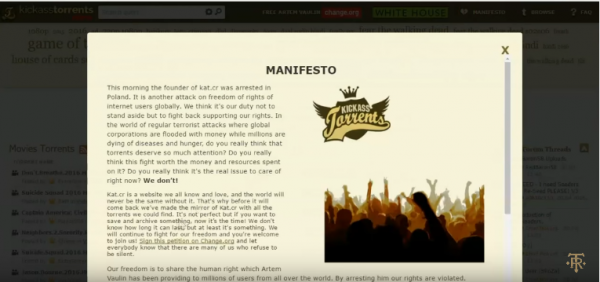 Kickass Torrents team prepares to celebrate 6th annual 'Happy Torrents Day' celebration on March 30. (YouTube)