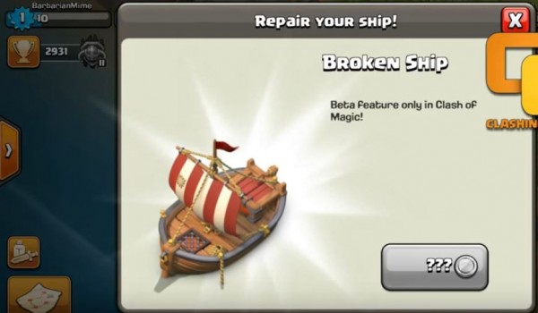 "Clash of Clans" next massive update will likely add water-themed contents such as shipyards, ships, pirates and more.