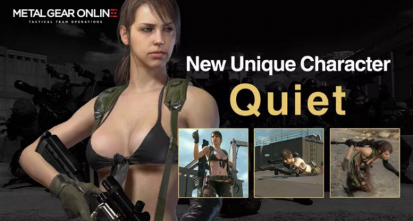 "Metal Gear Online" announced the details of their upcoming major updates, which will ferature a unique character named Quiet, three new maps and four sets of animations called as appeal actions.
