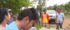 Volunteers and experts installing solar power generators in villages. (YouTube)