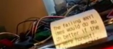 A video showing a robot that automatically prints and burns Trump's tweets is going viral. (YouTube)