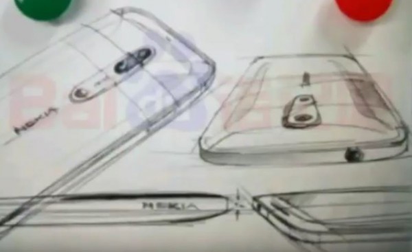This sketch allegedly shows the upcoming Nokia 9. (YouTube)