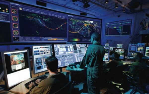 USAF joint operations center for space war.          