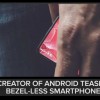 The teaser image of the Essential's upcoming bezel-less phone. 