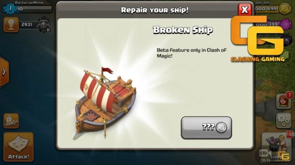 The ships on CoC will soon be part of the gameplay as most leaks and rumors have suggested. 