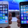Two old iPhones, the iPhone 5 and iPhone 5C, are displayed for comparison. (YouTube)