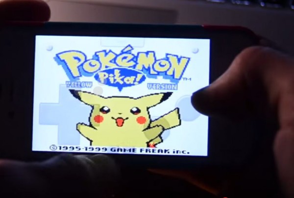 Pokemon Yellow, otherwise known as Nintendo's Special Pikachu Edition, is running on iOS. 