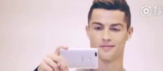 Cristiano Ronaldo holds the latest ZTE Nubia Z17 mini smartphone. (YouTube)