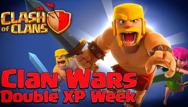  A "CoC" image preview used to herald the Double XP for Clan Wars anniversary. 