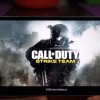 'Call of Duty Strike Team' is being run on an iPhone. 