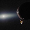 This special Kuiper Belt Object (KBO) is known as 2014 MU69 and it was first detected by the Hubble Space Telescope in June 2014.  (NASA/JHUAPL/SwRI/Alex Parker)