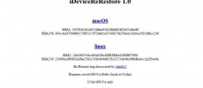 32-bit Jailbreaking Expands Coverage from iOS Firmware Versions 6-10 with Public Release of iDeviceReRestore 1.0.1