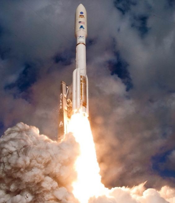 A ULA Atlas V launches.              