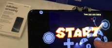 An image of a Samsung Galaxy S8 running the GameCube emulator Dolphin. (YouTube)