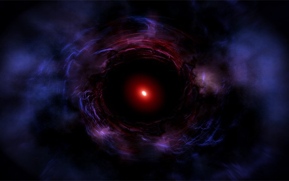 An artist’s impression of galaxy ZF-COSMOS-20115. (Swineburne University of Technology)