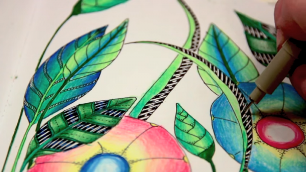 The adult coloring books have been identified in delivering a therapeutic effect. 