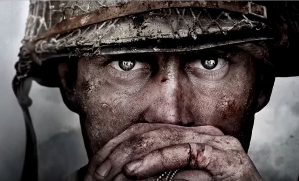  The alleged 'Call of Duty: World War II' cover is on display. 