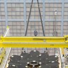 In this rare view, the James Webb Space Telescope's 18 mirrors are seen fully installed on the James Webb Space Telescope structure at NASA's Goddard Space Flight Center in Greenbelt, Maryland.
