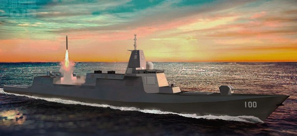 PLAN Type 055 destroyer (artist's concept).                 