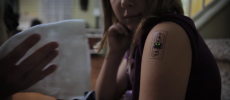 TechTats can track the heart rate and temperature of the body. (YouTube)