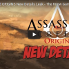 'Assassin's Creed: Origins' will feature a very different assassin. (YouTube)
