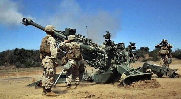 M777 howitzer.           