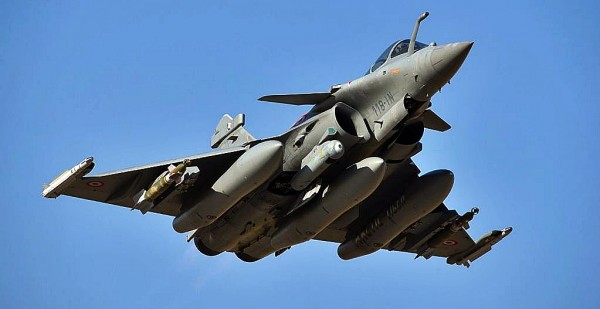 Bombed-up Rafale of the French Air Force.                 