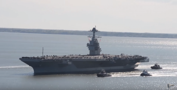 General Atomics won the $195 million contract to install EMALS for the USS Enterprise CVN-80. (YouTube)