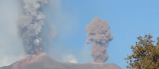 Mount Etna erupted 22 times earlier of this month, coughed up incandescent rock due to short bursts.  (YouTube)