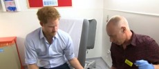  Prince Harry is tested for HIV. 