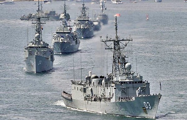 Royal Australian Navy warships.           