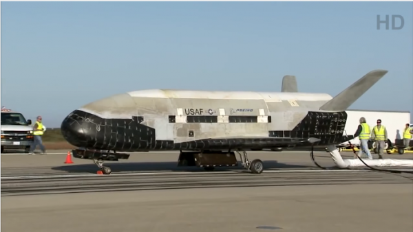 Boeing's X-37B will be taking off to space aboard a SpaceX Falcon 9 this August. (YouTube)