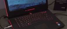 An Alienware laptop sporting AMD device. 