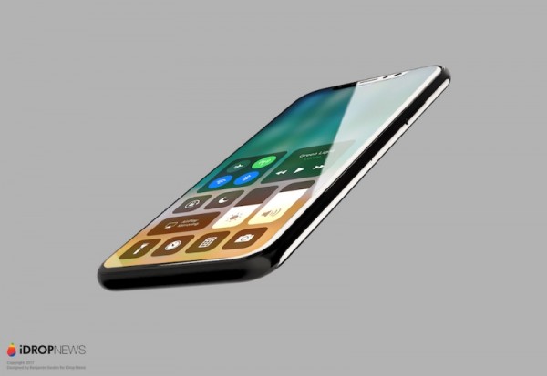 Leaked render of the all-screen IPhone 8 with OLED display