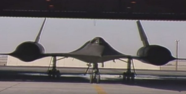 The SR-71 Blackbird prepares for flight. 