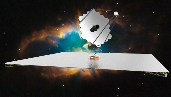This artist’s rendition shows a possible design of a potential successor to the Hubble Space Telescope. A NASA-led team of experts in now investigating the viability of this conceptual mission, called the Advanced Telescope Large-Aperture Space Telescope.