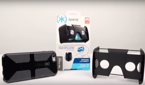 Speck has developed a foldable VR headset for the flagship smartphones of Samsung and Apple.