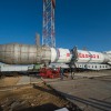 Roscosmos' Proton rocket that will launch the ExoMars mission tomorrow.