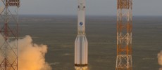 ExoMars 2016 lifted off on a Proton-M rocket from Baikonur, Kazakhstan at 09:31 GMT on 14 March 2016.