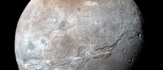 Charon in Enhanced Color NASA's New Horizons captured this high-resolution enhanced color view of Charon just before closest approach on July 14, 2015.