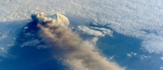 Astronauts aboard the International Space Station (ISS) photographed these striking views of Pavlof Volcano on May 18, 2013. 