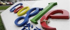 The logo of Google is pictured in front of its former headquarters in Beijing.