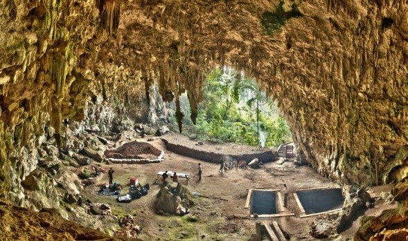 Indonesia's "Hobbits" or the Homo floresiensis lived some 50,000 years ago.