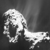Comet 67P's coma. Four image NAVCAM mosaic comprising images taken on 20 November.