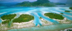 Bora Bora islands in Polynesia are at risk of heavier rainfall in this century.