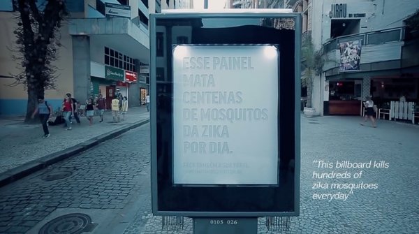 Mosquito-Killing Billboard