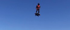 Zapata Racing has achieved the dream of mankind and offers you the first video of Franky Zapata flying on the innovation Flyboard® Air.