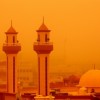 Desert dust storms such as here in Kuwait could occur more often in the Middle East and North Africa as a result of climate change.