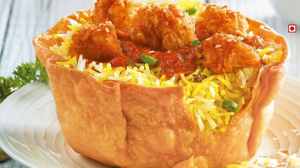 In an effort to make its products more eco-friendly, KFC is testing its edible serving bowls in India.