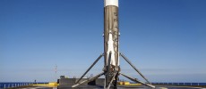 JCSAT-14 first stage on droneship